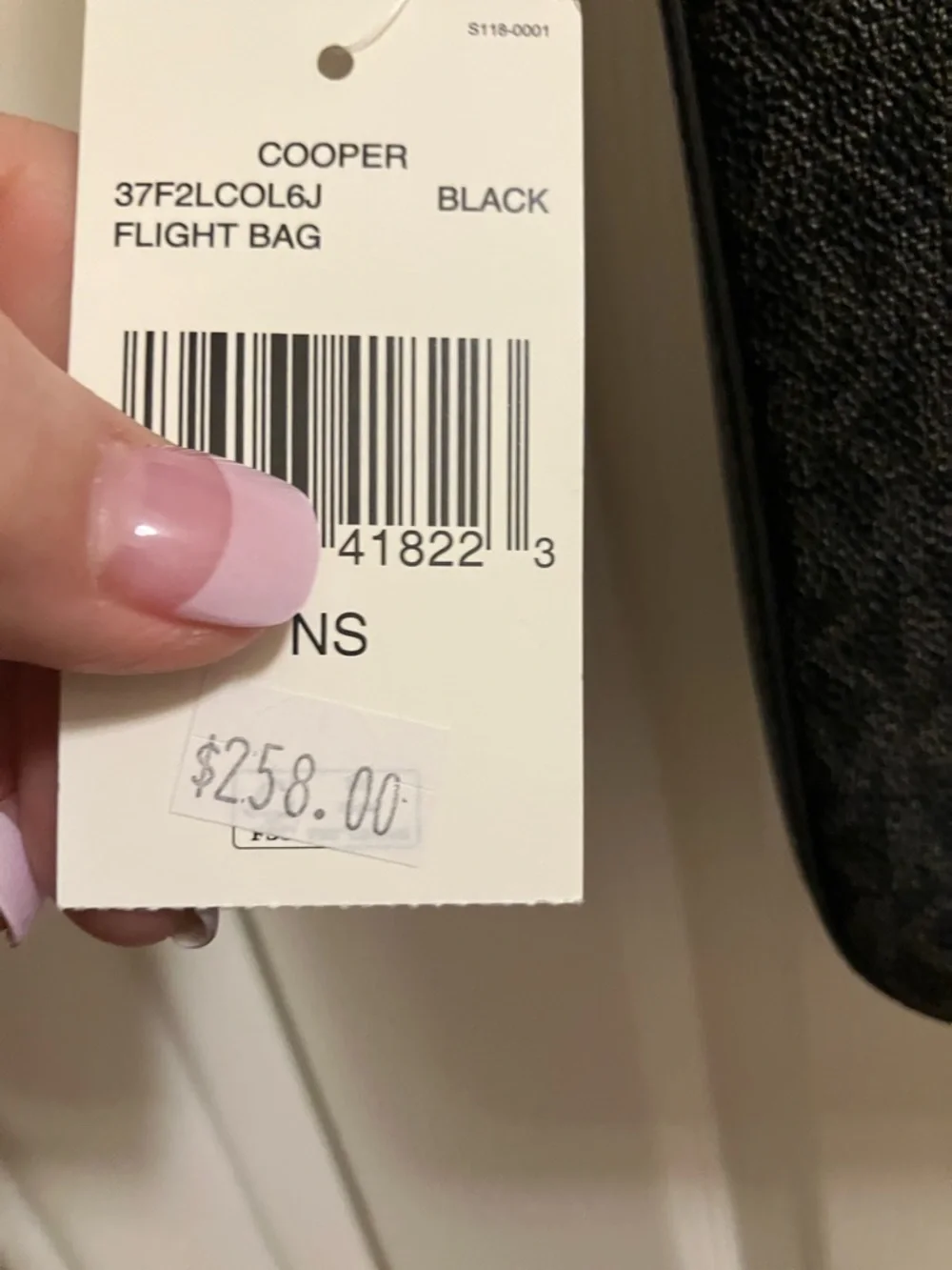 Michael Kors Black Signature Monogram Crossbody Messenger - Picture 4 of 8